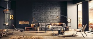 negru in amenajarea interioara